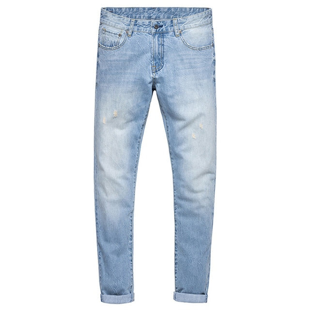 HEE GRAND 2017 New Spring Man Regular Cotton Jeans Men Casual Full Pants Hombres Pantalones Vaqueros MKN912