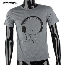Load image into Gallery viewer, JECKSION 2016 Fashion Men Boy High Quality Camisetas Tees Short Sleeve O-Neck Earphone T Shirt Men Clothes Camisa Masculina #LYW