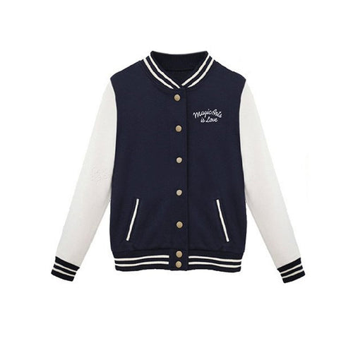 Sweatshirt Baseball jacket New Autumn Winter Cotton Active Stand Collar Pockets Coat Hoodies Women Sweatshirts