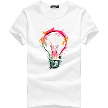 Load image into Gallery viewer, Men Boy Plus Size Print Tees Shirt Short Sleeve Cotton T Shirt Blouse Tops