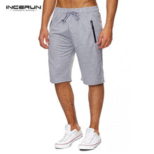 Load image into Gallery viewer, Shorts Men 2018 Summer Solid Men Shorts Casual Loose Bermuda Masculina Beach Drawstring Zipper Shorts Classic Knee Length Shorts