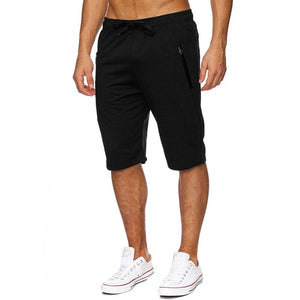 New 2018 Summer Men's Knee Length Drawstring Shorts Casual Joggers Bodybuilding Gyms-clothing shorts Men Bermuda masculina