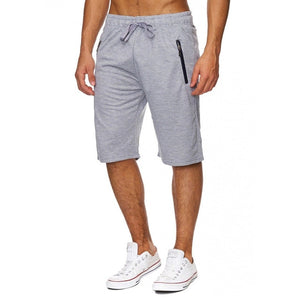 New 2018 Summer Men's Knee Length Drawstring Shorts Casual Joggers Bodybuilding Gyms-clothing shorts Men Bermuda masculina