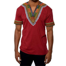 Load image into Gallery viewer, Africa Clothing Traditional African Dashiki Maxi Man&#39;s T-shirt Summer Man Clothes Man Tribal Poncho Mexican Ethnic Boho Tops