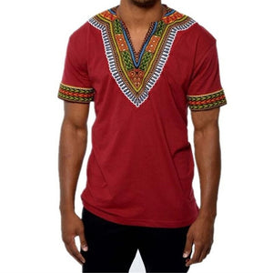 Africa Clothing Traditional African Dashiki Maxi Man's T-shirt Summer Man Clothes Man Tribal Poncho Mexican Ethnic Boho Tops
