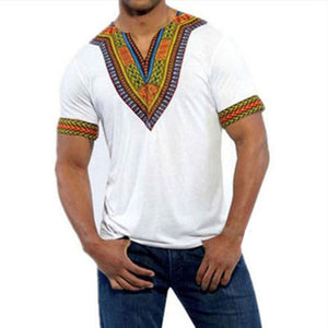 Africa Clothing Traditional African Dashiki Maxi Man's T-shirt Summer Man Clothes Man Tribal Poncho Mexican Ethnic Boho Tops