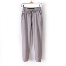 Load image into Gallery viewer, women comfortable casual office pants slacks Elastic waist casual harem pants
