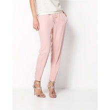Load image into Gallery viewer, women comfortable casual office pants slacks Elastic waist casual harem pants