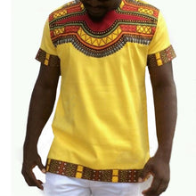 Load image into Gallery viewer, 2018 Summer Tops Men African Clothes Slim Male Dashiki Vintage T shirts African Print T-shirt Ethnic Traditional Hiphop Clothing