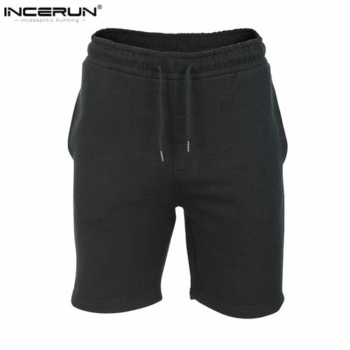 INCERUN Summer Beach Shorts Men 2018 Casual Jogger Bermudas hombre Gyms Plain Mens Fitness Workout Short homme