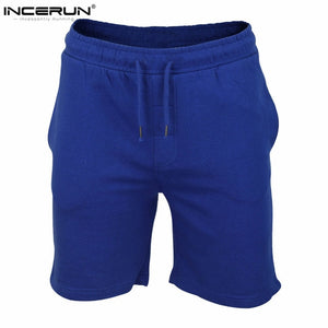 INCERUN Summer Beach Shorts Men 2018 Casual Jogger Bermudas hombre Gyms Plain Mens Fitness Workout Short homme