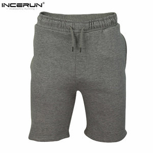 INCERUN Summer Beach Shorts Men 2018 Casual Jogger Bermudas hombre Gyms Plain Mens Fitness Workout Short homme