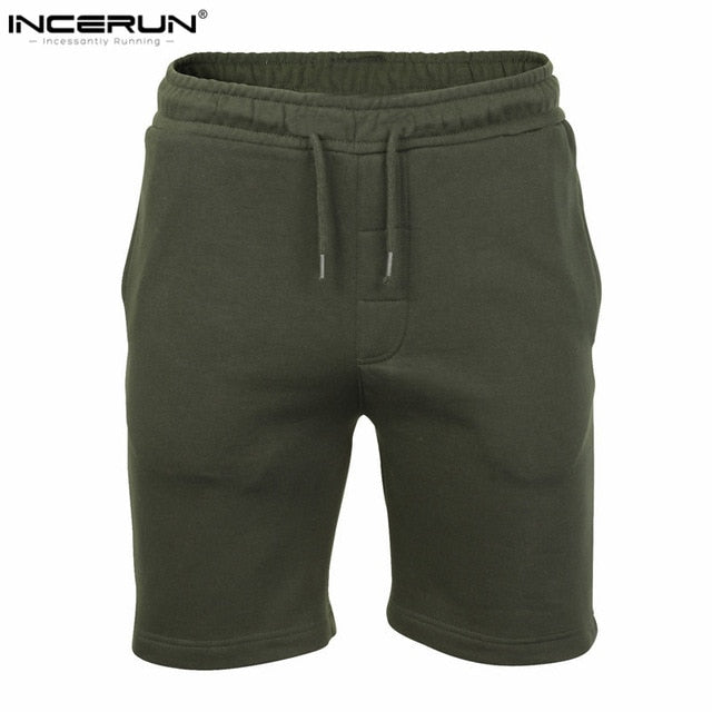 INCERUN Summer Beach Shorts Men 2018 Casual Jogger Bermudas hombre Gyms Plain Mens Fitness Workout Short homme