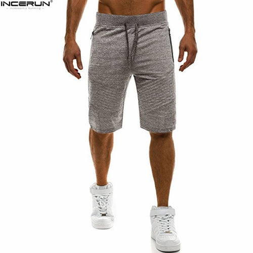 INCERUN 2018 Men Sporting Beaching Shorts Trousers Cotton Bodybuilding Fitness Shorts Men Sweatpants Joggers Gyms Men Shorts 2XL