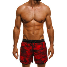 Load image into Gallery viewer, Stylish Camo Men&#39;s Shorts Board Shorts Military Floral Print Loose Fitness Joggers Drawstring Hawaii Milk Silk Vacation Beach