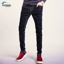Load image into Gallery viewer, Comfortable Zipper Fly Midweight Softener Slim Full Length Mid New Arrival Men&#39;s Pants 2017 New Autumn And Winter Casual Jeans