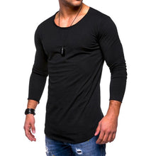 Load image into Gallery viewer, Stylish Basic Solid Men&#39;s T-Shirts Long Sleeve Slim Fit O-Neck Muscle Tee Joggers Workouts Casual Tshirt Men Clothing Masculino
