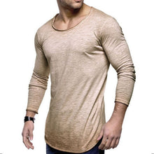 Load image into Gallery viewer, Stylish Basic Solid Men&#39;s T-Shirts Long Sleeve Slim Fit O-Neck Muscle Tee Joggers Workouts Casual Tshirt Men Clothing Masculino