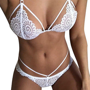 Sexy Lace Underwear   Underpant Hollow out Transparent Bras Girl Sexy Underwear
