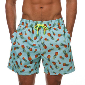 Men's Shorts Hawaiian Flower Print Bermuda Boardshorts Casual Shorts Beach Hombre Clothing Masculino Joggers Bodybuilding Male