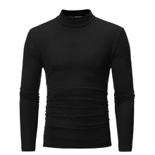 Load image into Gallery viewer, Men&#39;s Autumn Winter Pure Color Turtleneck Long Sleeve T-shirt Top Blouse