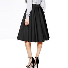 Load image into Gallery viewer, Vintage Women Stretch High Waist Skater Flared Pleated Swing Long Skirt Dress