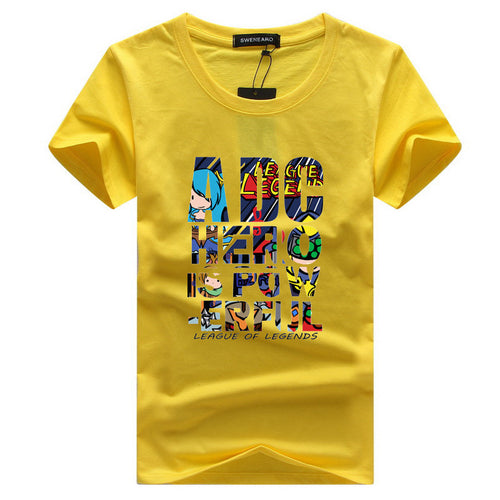 Fashion Street Style Print Short Sleeve T-shirt