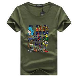 Fashion Street Style Print Short Sleeve T-shirt
