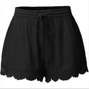 Sexy Women Fashion Lace Up Lace Short Pants Summer Causal Shorts Women Shorts