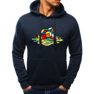 Men Simple Pullover Print Hoodie
