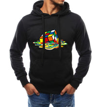 Load image into Gallery viewer, Men Simple Pullover Print Hoodie