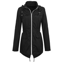 Load image into Gallery viewer, Women's Casual Coat Ladies Outdoor Slim Waist Waterproof Windproof Trench Fashion Outwear
