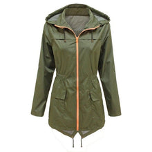 Load image into Gallery viewer, Women's Casual Coat Ladies Outdoor Slim Waist Waterproof Windproof Trench Fashion Outwear