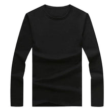 Load image into Gallery viewer, Men Casual Slim Fit Solid Color T Shirts Men Long Sleeve O Neck/V Neck Cotton T shirts