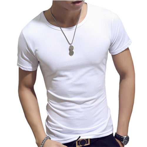 Summer Fashion Casual Short Sleeve Men T shirt Plus Size High Quality Cotton Men T shirt