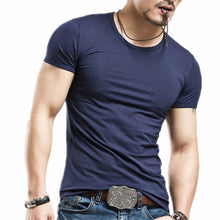 Load image into Gallery viewer, Summer Fashion Casual Short Sleeve Men T shirt Plus Size High Quality Cotton Men T shirt