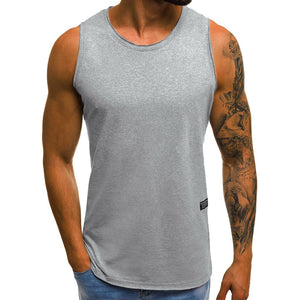 Fashion Personality Men's Summer Casual Slim Sleeveless T Shirt Top Blouse