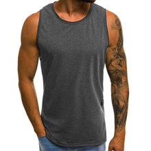 Load image into Gallery viewer, Fashion Personality Men&#39;s Summer Casual Slim Sleeveless T Shirt Top Blouse