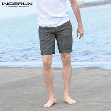 Load image into Gallery viewer, Casual Men Shorts Beach Shorts Bermuda Male Fashion Cotton Knee Length Stripe Slim Fitness Fashion Pantalon Summer Clothing 5XL