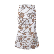Load image into Gallery viewer, Conmoto High Waist Bodycon Women Skirts Print Bohemian Skirt Satin Feminino Summer Elegant Midi Skirt