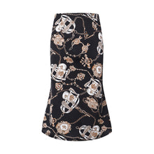 Load image into Gallery viewer, Conmoto High Waist Bodycon Women Skirts Print Bohemian Skirt Satin Feminino Summer Elegant Midi Skirt