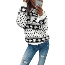 Load image into Gallery viewer, Women Jumper Sweater Pullover Tops Coat Christmas Winter Female Girl Warm Brief Sweaters Clothing