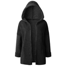 Load image into Gallery viewer, Autumn Winter Women Hoodies Sweatshirts With Hooded Fleece Zipper Pocket Coat Thick Warm Long Sleeved Casual Coat