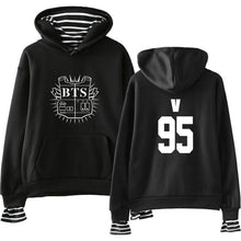 Load image into Gallery viewer, Streetwear Bts Hoodie Loose Shorts Style Women Sweatshirts With Letter Cute Female 5 Colors Hoodies Women Long Sleeves Moletoms