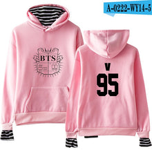 Load image into Gallery viewer, Streetwear Bts Hoodie Loose Shorts Style Women Sweatshirts With Letter Cute Female 5 Colors Hoodies Women Long Sleeves Moletoms