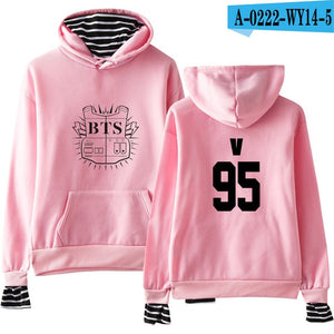 Streetwear Bts Hoodie Loose Shorts Style Women Sweatshirts With Letter Cute Female 5 Colors Hoodies Women Long Sleeves Moletoms
