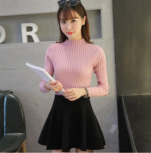 Load image into Gallery viewer, Autumn Winter Fashion Turtleneck Sweater Women Knitted Shorts Sweater Plus Size Casual Female Sweater YP1204